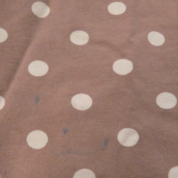 LILI GAUFRETTE | size 4 | Polka Dot Short Sleeve Top | Lace Sleeve Cuffs - Picture 15 of 15